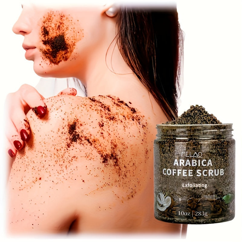 9.98oz Arabica Coffee Scrub - Exfoliating Body Scrub For Skin Care - Moisturizing And Exfoliating Body, Face, Hand, Foot Scrub With Collagen